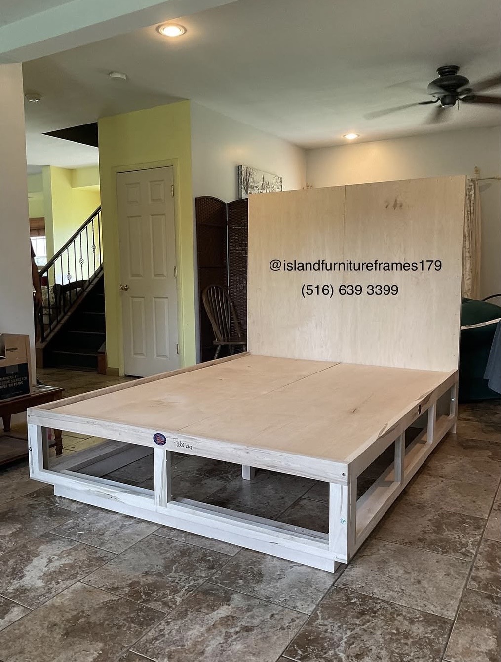 Before — upholstery restoration by Fabricio's Upholstery Shop