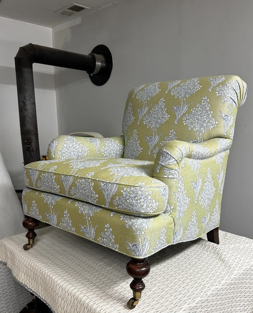 After — upholstery restoration by Fabricio's Upholstery Shop