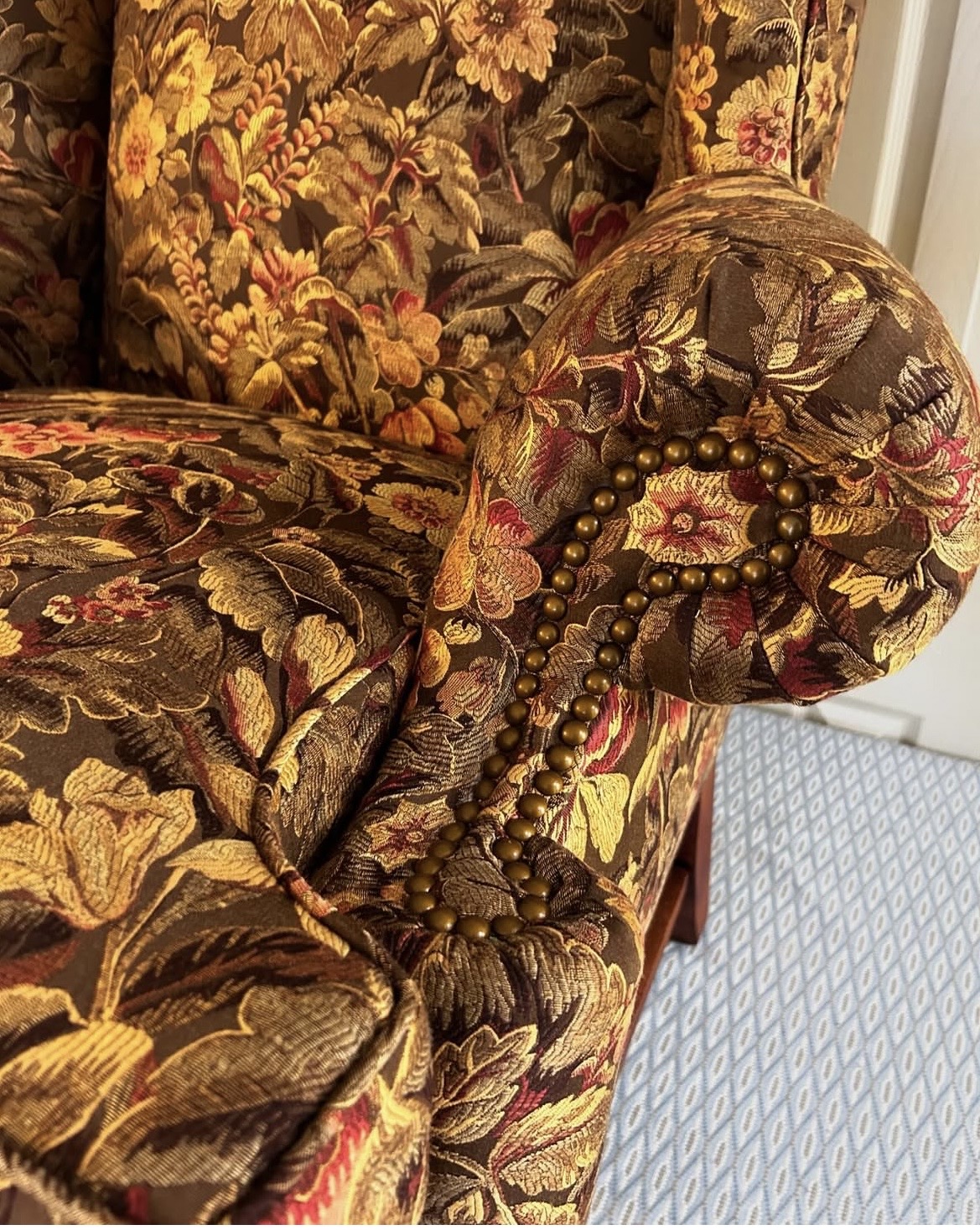 After — upholstery restoration by Fabricio's Upholstery Shop