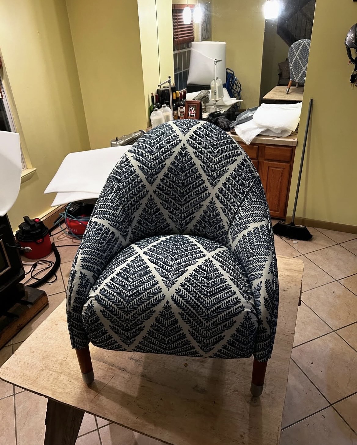 After — upholstery restoration by Fabricio's Upholstery Shop