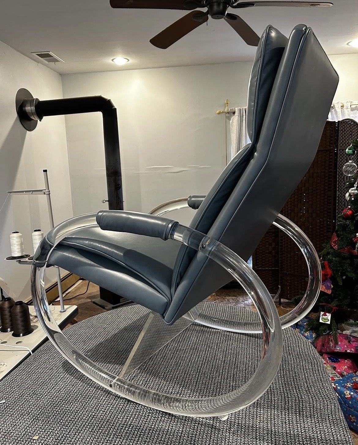 After — upholstery restoration by Fabricio's Upholstery Shop