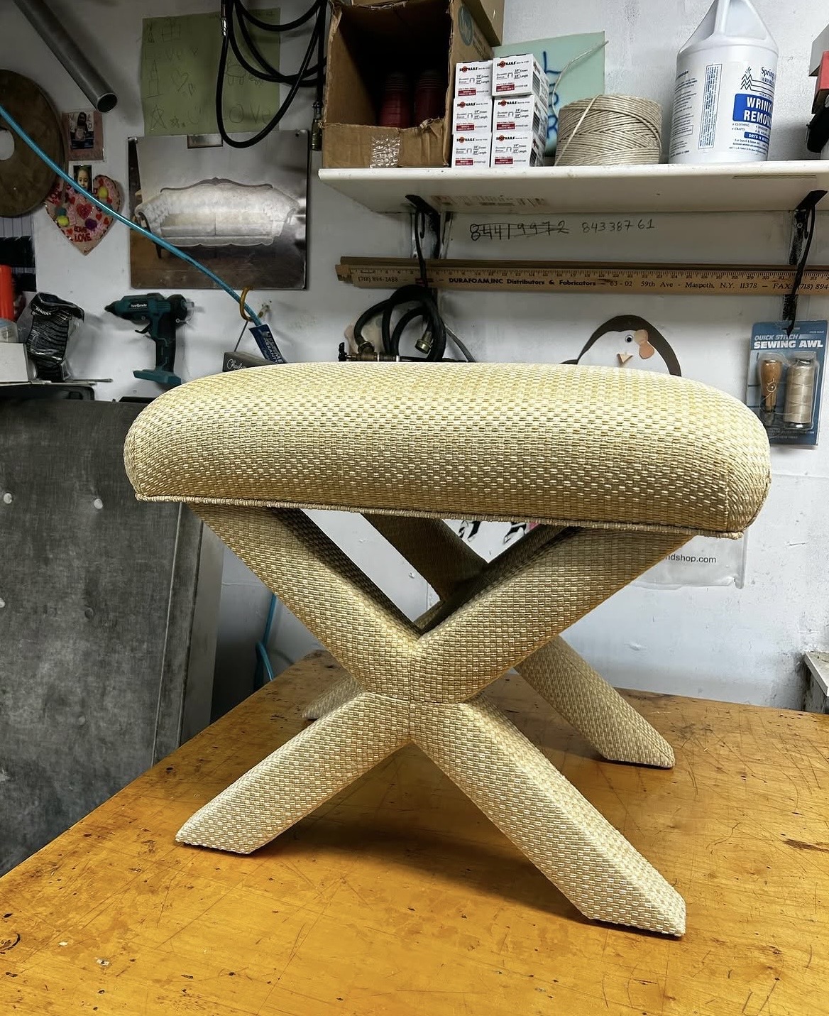 After — upholstery restoration by Fabricio's Upholstery Shop
