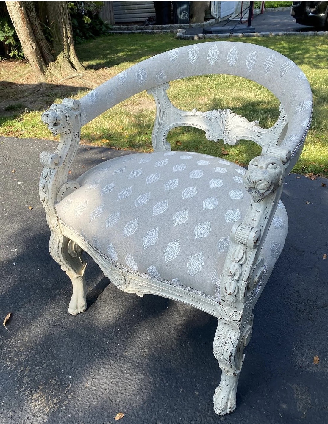 After — upholstery restoration by Fabricio's Upholstery Shop